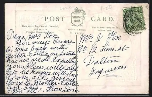 Präge-AK Morecambe, West End Promenade