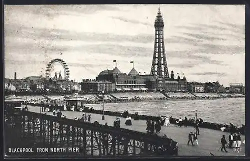 AK Blackpool, View from North Pier
