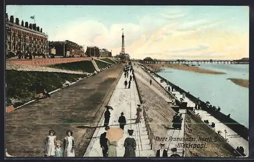 AK Blackpool, Three Promenades, North Shore