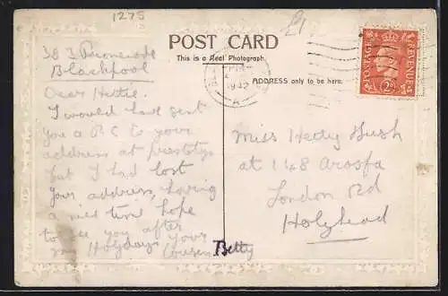 Präge-AK Blackpool, Queens Hydro and South Promenade