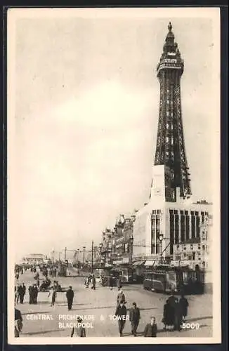 AK Blackpool, Central Promenade & Tower