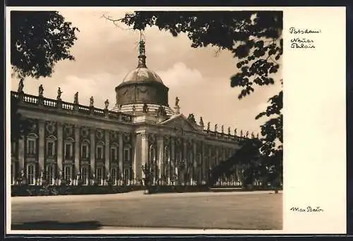 Foto-AK Max Baur: Potsdam, Neues Palais