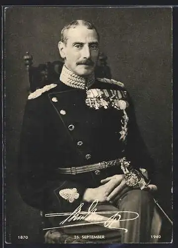 AK König von Dänemark Christian X. in Uniform, 26. September 1940