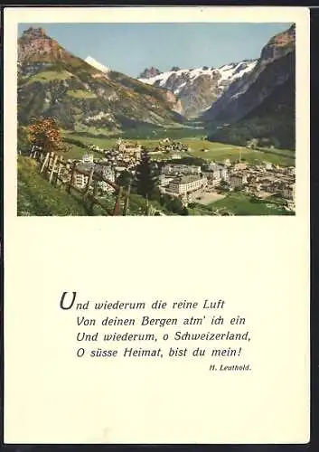 AK Engelberg, Totalansicht vom Berg aus