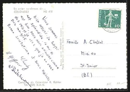 AK Colombier /NE, Camping de Colombier R. Kohler