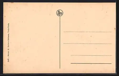 AK Trois-Ponts, Pont sur l`Amblève mit Kindern