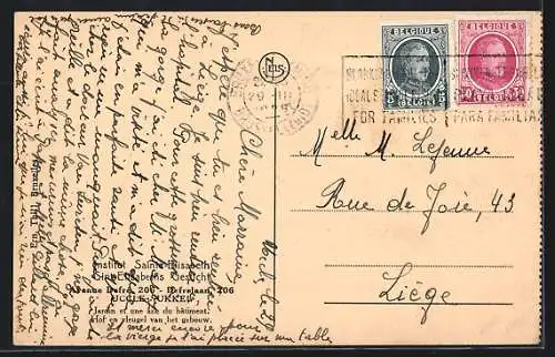 AK Uccle, Institut Sainte Elisabeth, Avenue Defré 206