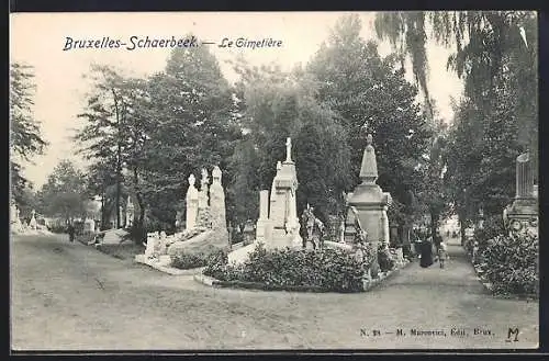 AK Bruxelles-Schaerbeck, Le Cimetière