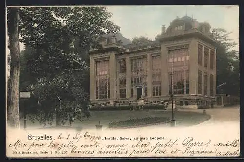 AK Bruxelles, L`Institut Solvay au parc Léopold