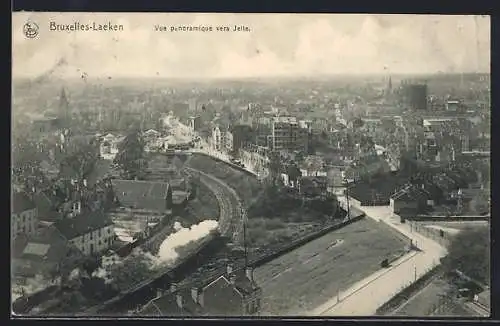 AK Bruxelles-Laeken, Vue panoramique vers Jette