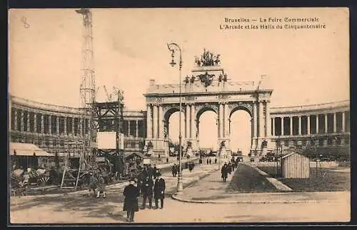 AK Bruxelles, La Foire Commerciale, L`Arcade et les Halls du Cinquantenaire