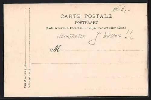 Künstler-AK Bruxelles, Fêtes Jubilaires du 75me Anniversaire de l`Indépendance 1905, La Nationalité Belge