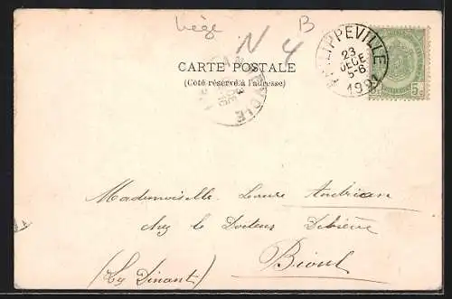 AK Philippeville, La Poste