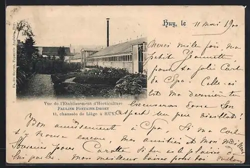 AK Huy, Vue de l`Etrablissement d`Horticulture Pauline Fontaine-Degey