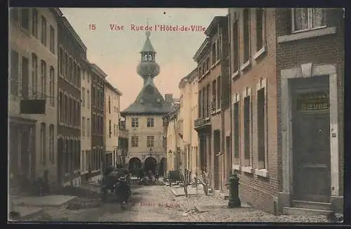 AK Vise, Rue du Perron et Hotel de Ville
