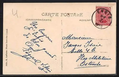 AK Flemalle-Haute, Rue general Leman et l`Eglise
