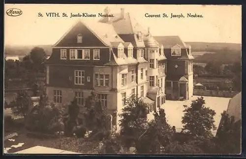 AK St. Vith, St. Josefs-Kloster, Neubau aus der Vogelschau