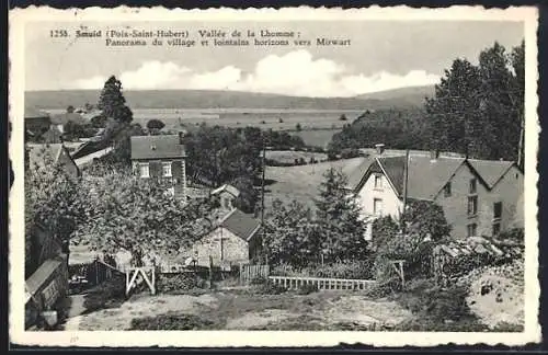 AK Smuid /Poix-Saint-Hubert, Panorama du village et lointains horizons vers Mirwart