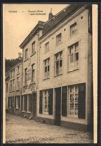 AK Dinant, Rue en Rhée, Café National