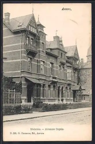 AK Anvers, Maisons, Avenue Cogels