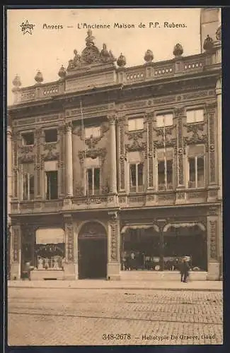 AK Anvers, L`Ancienne Maison de P.P. Rubens, Möbel- und Antiquitätengeschäft