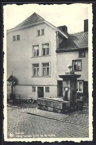 AK Stavelot, Vieille fontaine rue du Vinâve