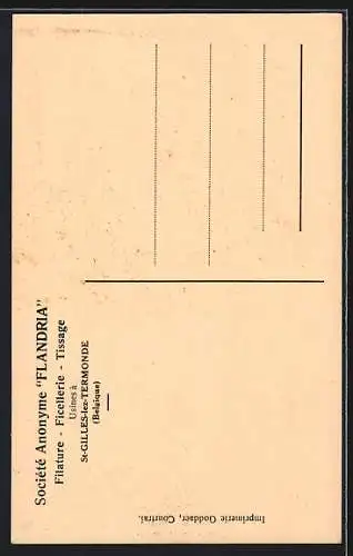 AK St-Gilles-lez-Termonde, Société Anonyme Flandria, Usines