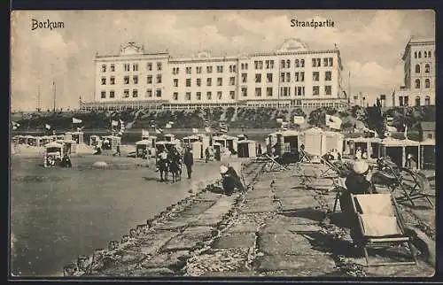 AK Borkum, Blick auf den Strand