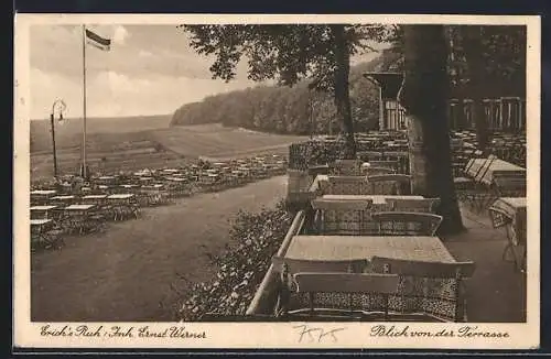 AK Benthe, Benther Berg, Blick von der Terrasse vom Gasthof Erichs Ruh