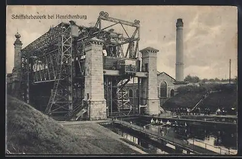 AK Waltrop, Schiffshebewerk bei Henrichenburg