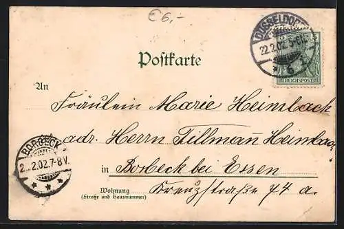 Lithographie Berlin-Kreuzberg, Wasserfall am Victoria-Park