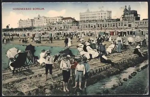 AK Borkum, Ansicht vom Nordseebad