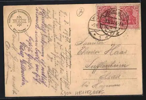AK Königstuhl / Heidelberg, Mehrere Ansichten mit Gasthaus