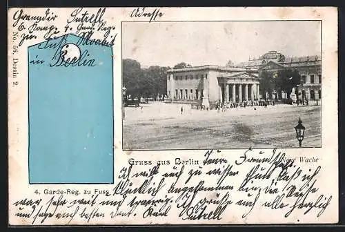 AK Berlin, Neue Wache mit Strassenpartie