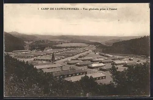 AK Ludwigswinkel, Camp de Ludwigswinkel, Vue générale prise à l`ouest