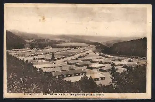 AK Ludwigswinkel, Camp de Ludwigswinkel, Vue générale prise à l`ouest