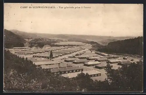 AK Ludwigswinkel, Camp de Ludwigswinkel, Vue générale prise à l`ouest
