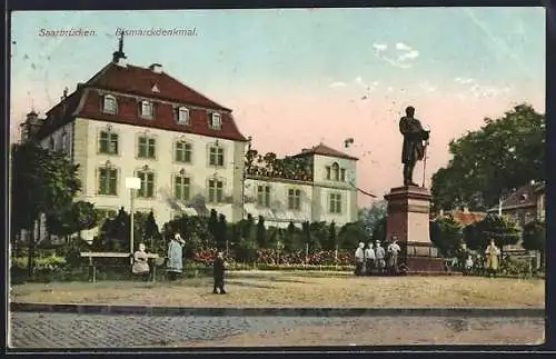 AK Saarbrücken, Bismarckdenkmal