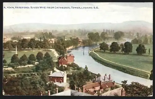AK Hereford, River Wye from Cathedral Tower