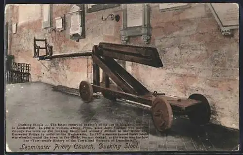 AK Leominster, Priory Church, Ducking Stool