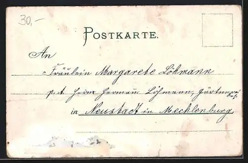Lithographie Krankenschwester trinkt Aulhorn`s Nähr-Cacao