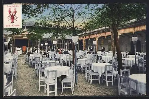 AK Wien, Gasthaus Prohaska auf dem K. k. Prater, Gartenwirtschaft