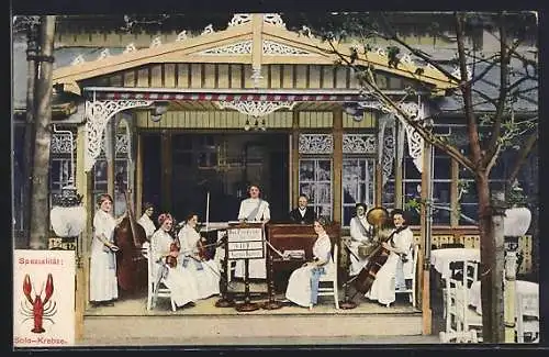 AK K. K. Prater, Gasthaus Prohaska, Damenkapelle