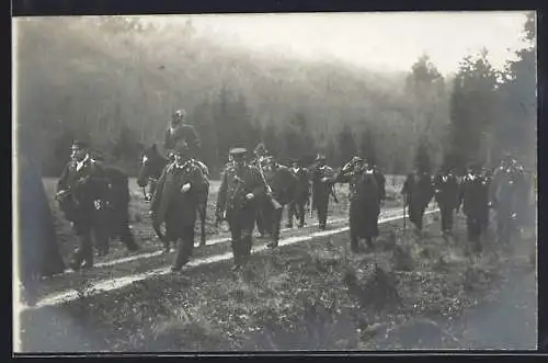 Foto-AK Prinzregent Luitpold auf der Jagd