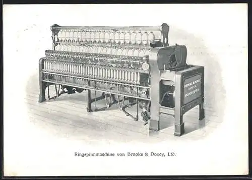 AK Ringspinnmaschine von Brooks & Doxey Ltd.