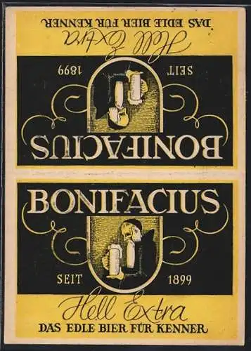 AK Brauerei-Werbung für Bonifacius Hell Extra