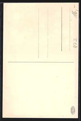 Künstler-AK München, Corps Saxo-Thuringia, Studentenwappen