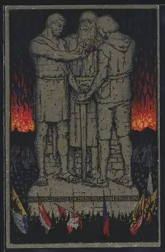 Künstler-AK Schweizer Bundesfeier 1915, Rütli-Schwur