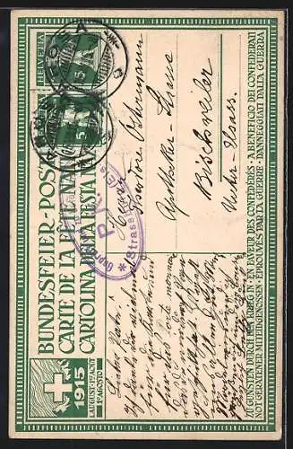 Künstler-AK Schweizer Bundesfeier 1915, Rütli-Schwur