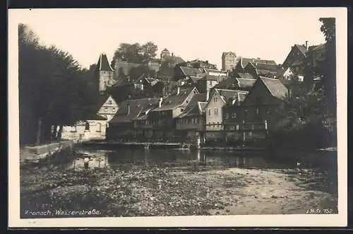 AK Kronach / Oberfranken, Ansicht von der Wasserstrasse aus